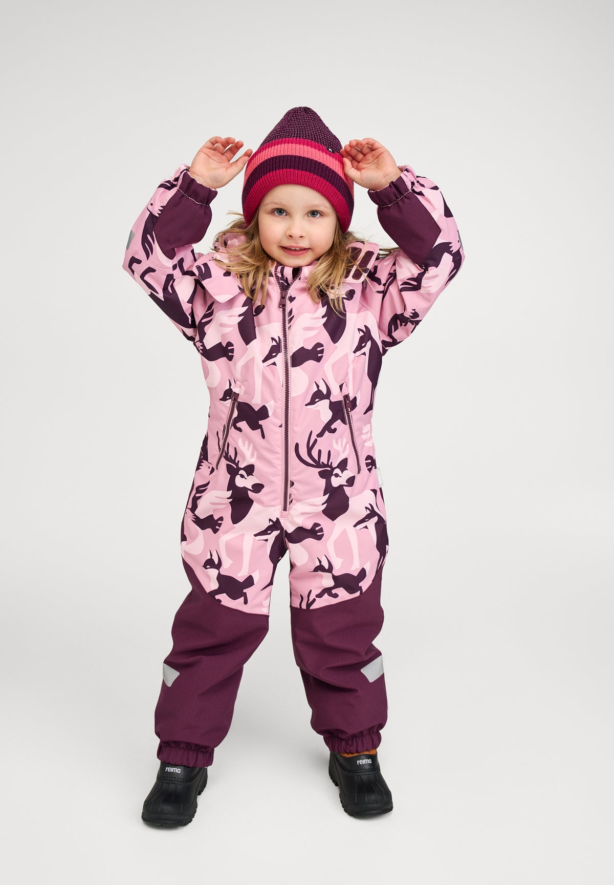 Reimatec Kurikka 5100131B-4504 Grey Pink vinterdress